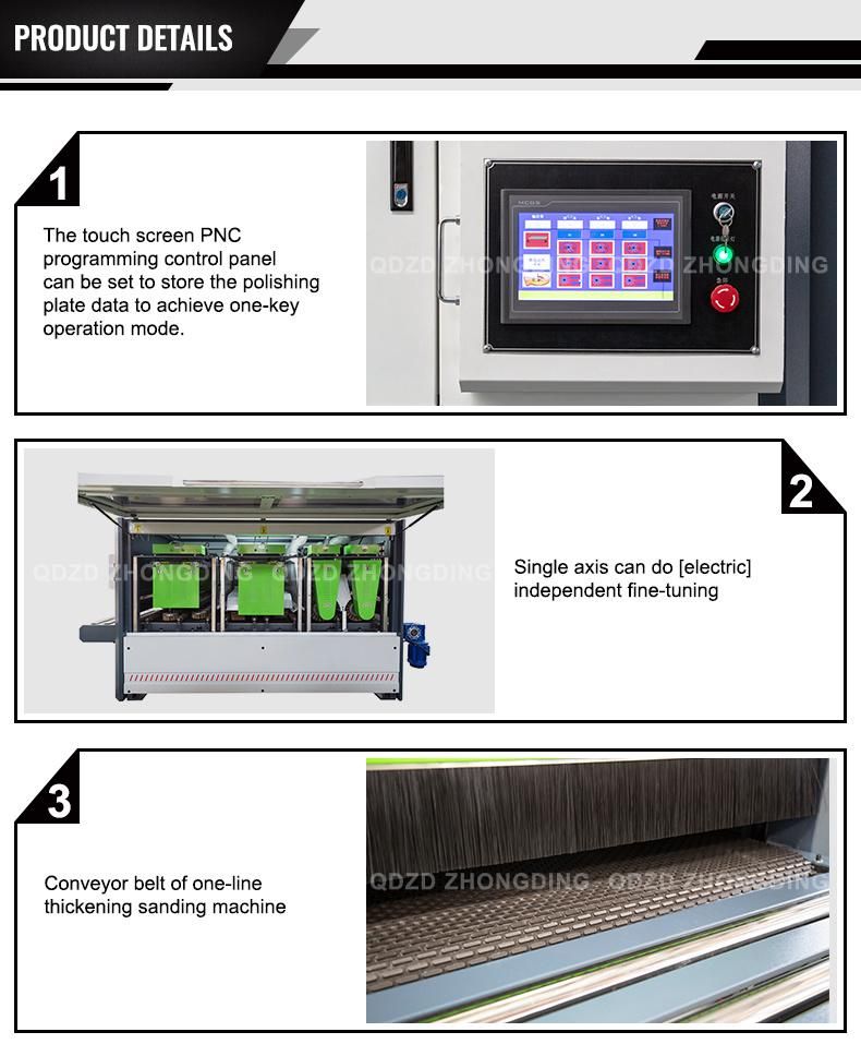 Single Side Wood Brush Sanding Machine Wood Edge Polishing Machine