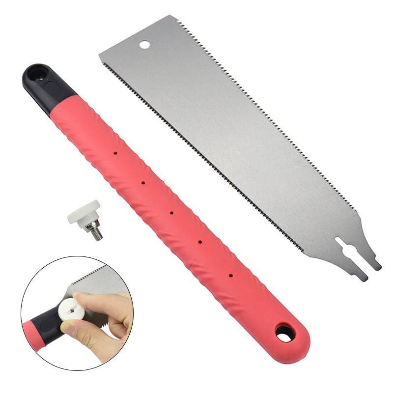 Double-Sided Hand Saw Woodcutter Saw Saw, Furniture Decoration Three Times Fast Hand Saw Fine-Toothed Garden Saw Blade
