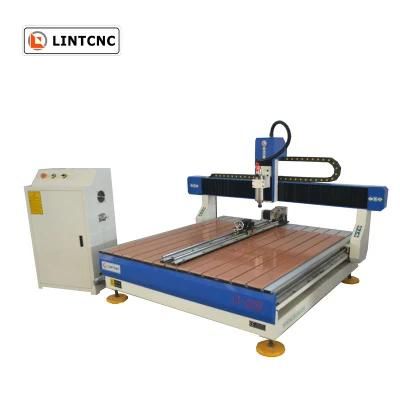 Light Weight Desktop 1200*1200mm 4axis 1.5kw Water Cooling Spindle 1212 CNC Router for Stone Metal Aluminum