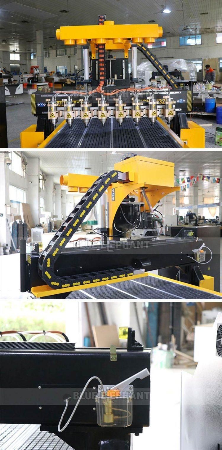 China Best 1325 Multi Head CNC Wood Router Carving and Engraving Machine for Sale