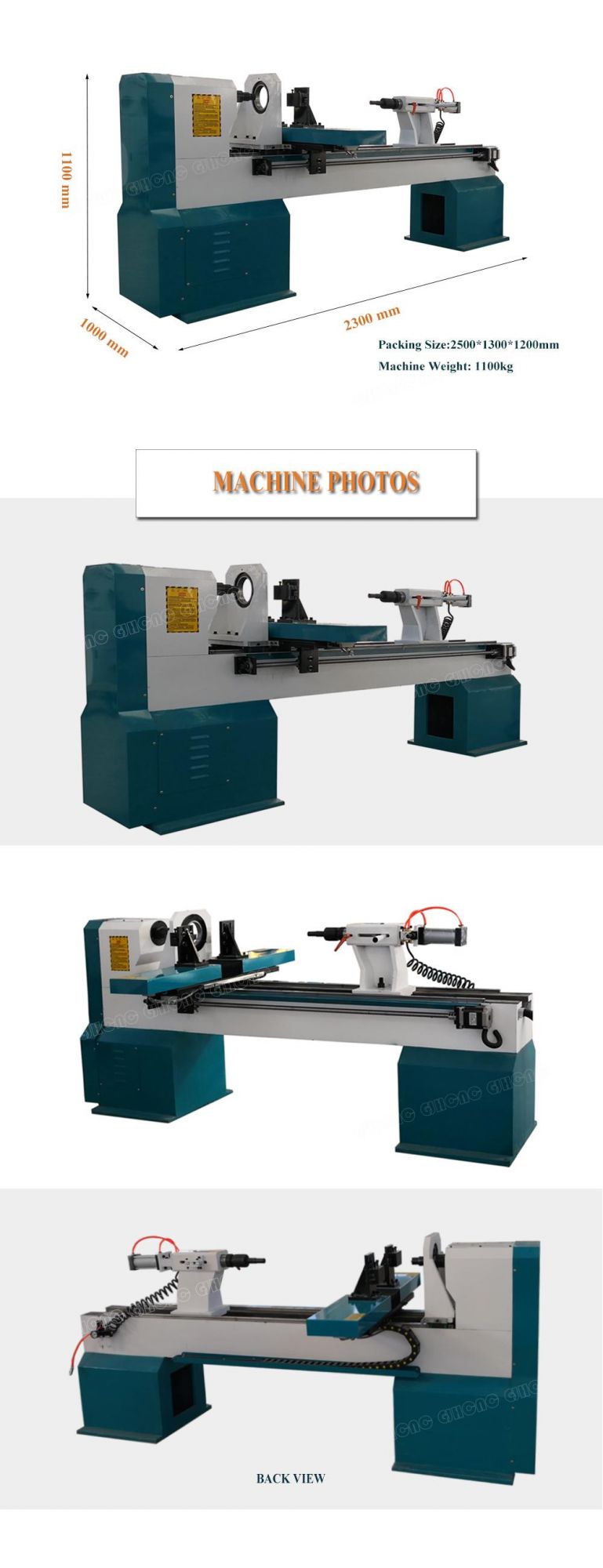 Woodworking Machine, 1220 CNC Wood Lathe, CNC Turning Machine