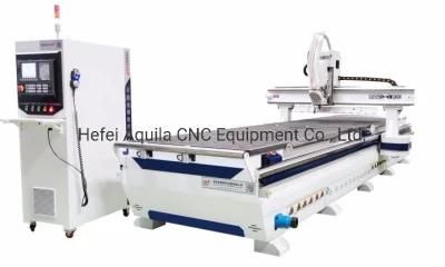 Mars S100-D Double Working Table CNC Machining Center Wood Drilling Head Multi Boring and Milling Machine