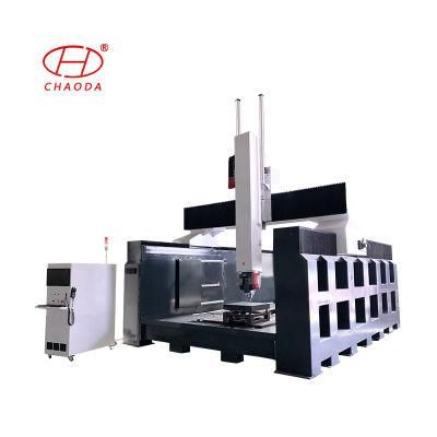 Foam Wood Statue Making Machine 5 Axis CNC Router Machine Rotary Spindle