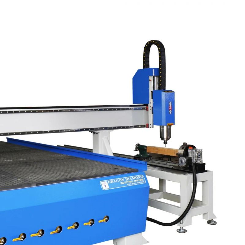 Rotary Wood CNC Router Machine 1325 Four Axis Atc