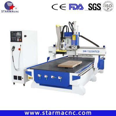 Snytec 60W-E Europe Standard Industry Wood CNC Router with 12PCS Tool Atc Change