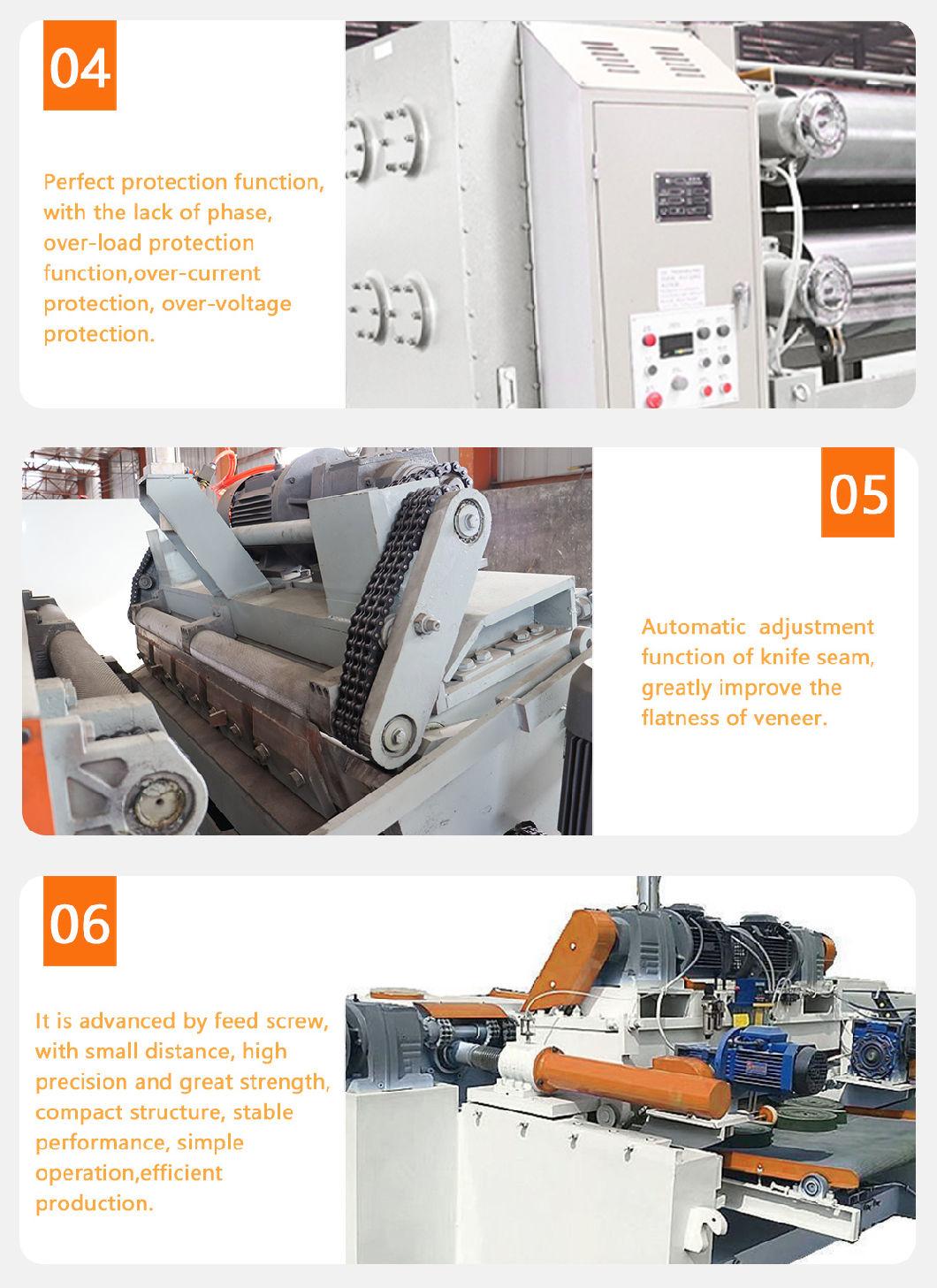 High Speed Core Veneer Peeling Machine for Plywood Producing Factory