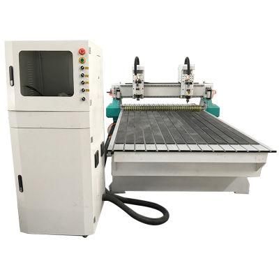 New Model Woodworking Two Heads CNC Router Machine
