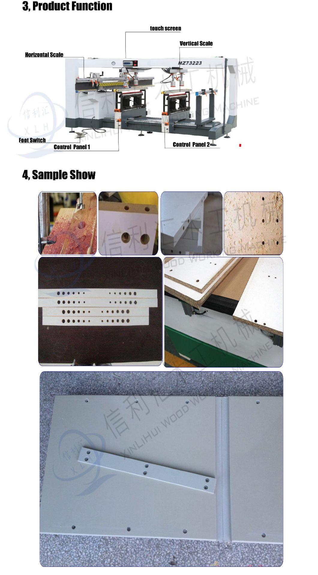 MDF&HDF/ Fiberboard / Wood Plastic Composites Dowel Hole Boring Machine/ CNC Horizontal Boring and Milling Machine Carpenter Vertical Hinge Driller