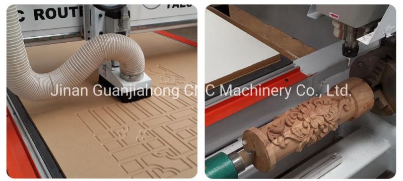 Woodworking Machine 1325 CNC Router Machine for 2D and 3D Engraving, CNC Engraving Machine with Rotary