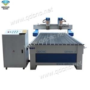 High Speed Dual Spindle CNC Engraving Machine for Wood/PVC Qd-1325-2