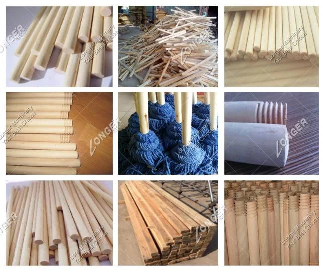 Industrial Wood Stick Equipment Wooden Broom Stick Making Machine