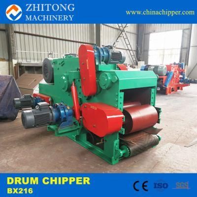 Bx216 Bamboo Crusher 10-15 Tons/H Drum Wood Chipper