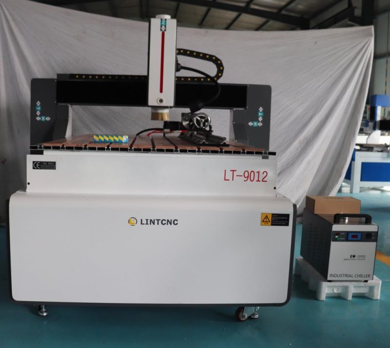3D Woodworking CNC Machine Router 4 Axis 9012 6012 6015 1212 9015 for Wood Aluminum Copper Rotary Relief Making 2.2kw