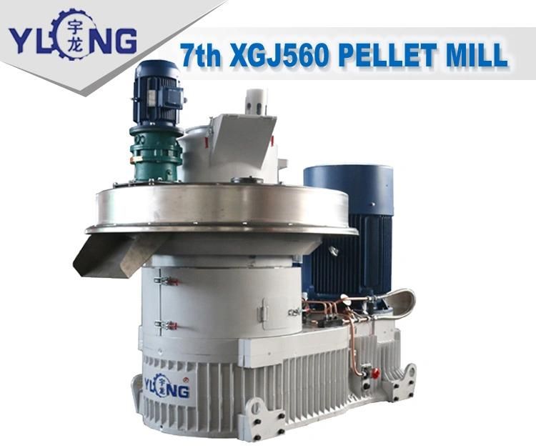 Yulong 132kw 1500-2000kg/H Ce Approved Industry Wood Pellet Mill