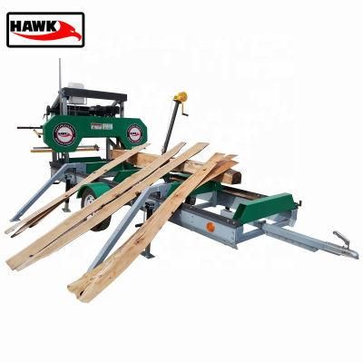 Wood Cutting Saw Machine Horizontal Band Portable Sawmill