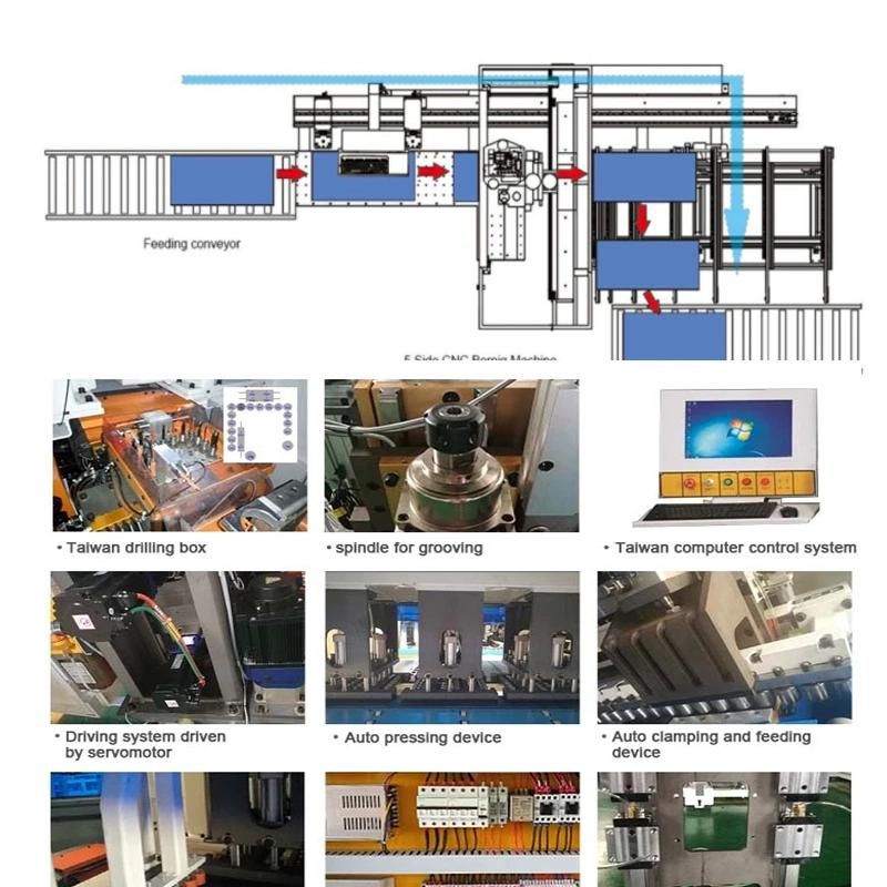 Ws1200K Woodworking CNC Drilling Hole Boring Machine