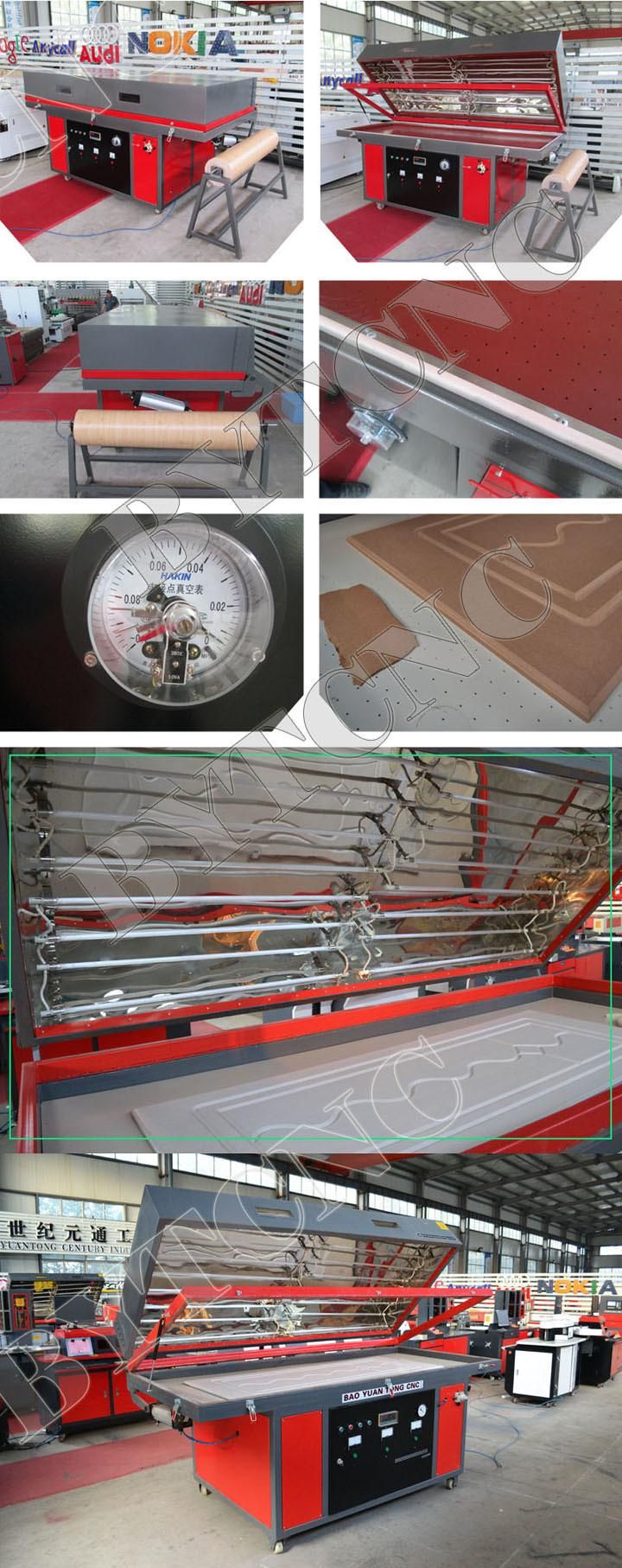 Woodworking PVC Laminating Cabinet Door Vacuum Membrane Vacuum Press Machine