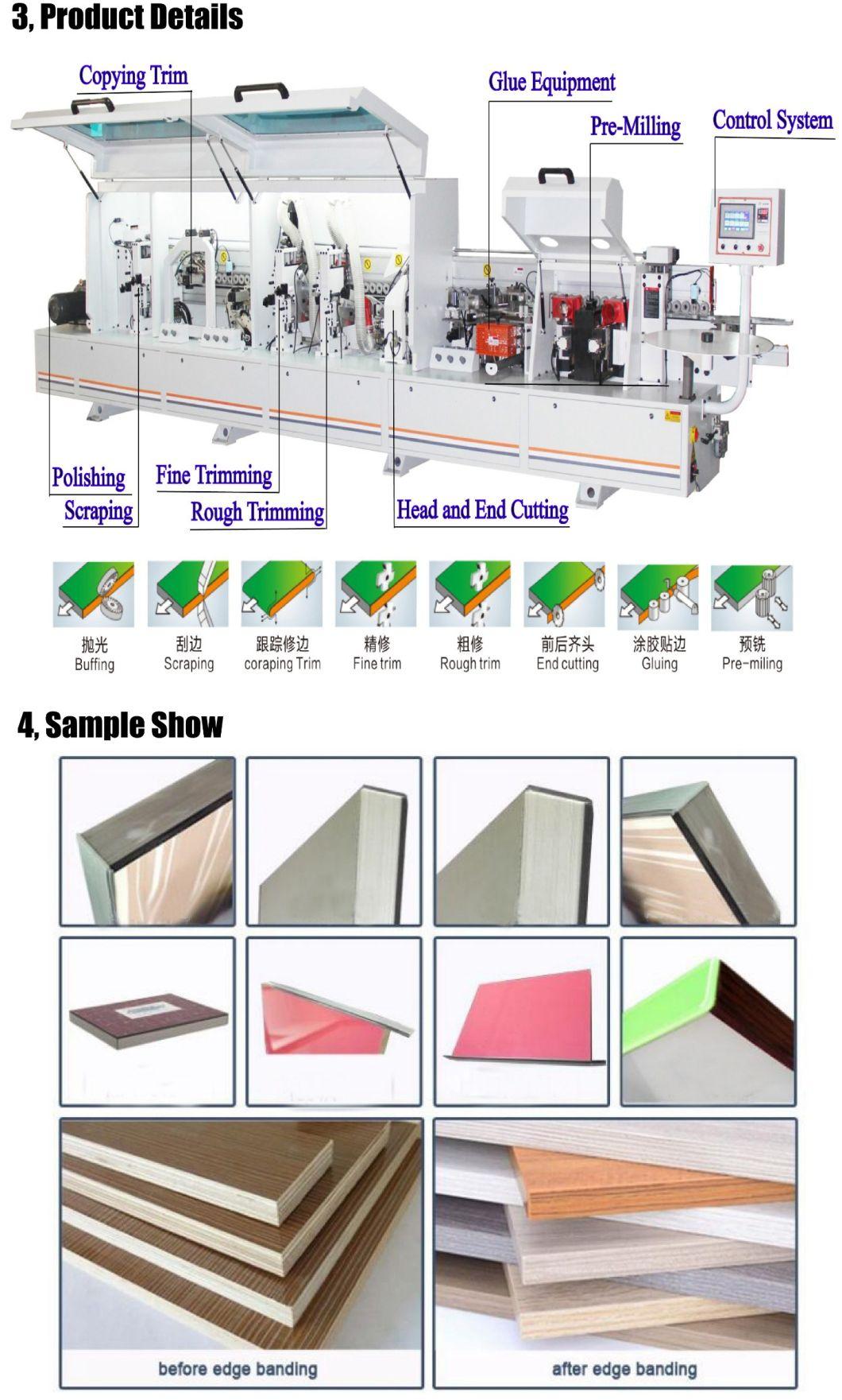 Manual/ Semi-Auto/CNC Automatic Copying Edge Banding Machine Mfz450DJ Automatic PVC Edge Bander for MDF/Plywood/ Acrylic Board