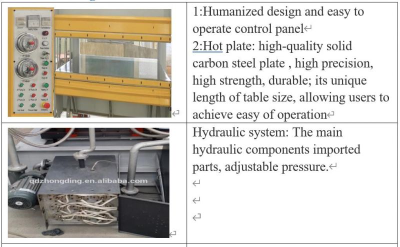 Wood Working Machinery Hot Oil Press Hydraulic 3 Daylights Hot Press Machine