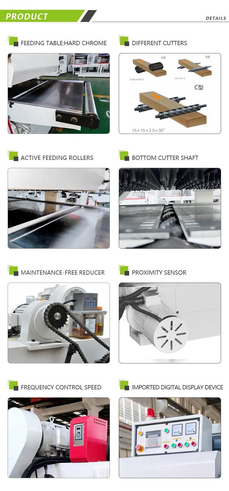 High Efficiency Woodworking Double Side Planer Machine