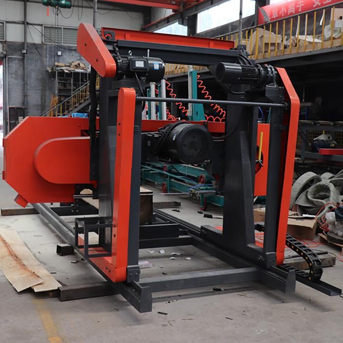 China Computer Gasoline Engine Portable Horizontal Band Sawmill