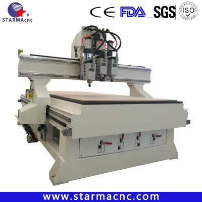 Jinan Star Ma Manufacture Easy Atc 3 Head Woodworking CNC Router