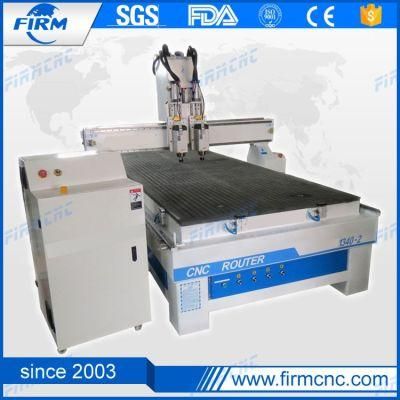 1300*4000mm Wood CNC Router&Engraver with Two Combined Spindles