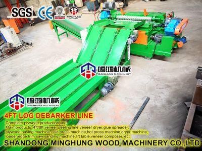 Timber Wood Log Debarker with Waste Conveyor