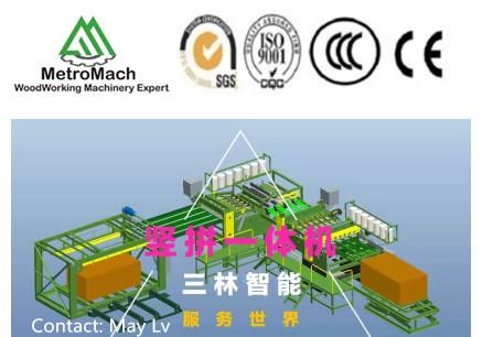 Automatic Wood Veneer Vertical and Horizontal Together Composer Machine for Making Plywood