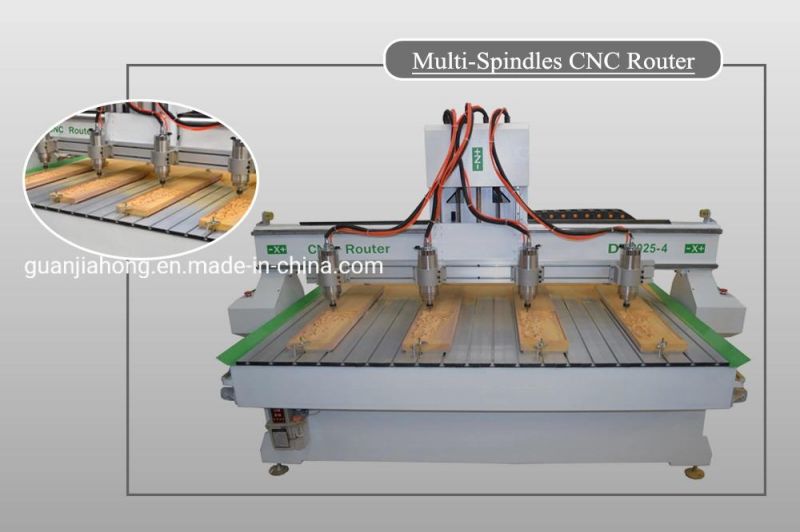 4 Spindles Woodworking CNC Router