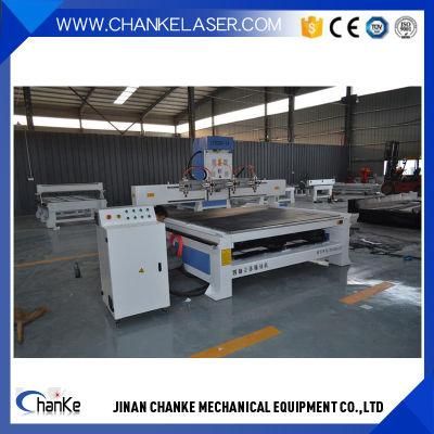 4 Spindles Multi Head Atc Wood CNC Router