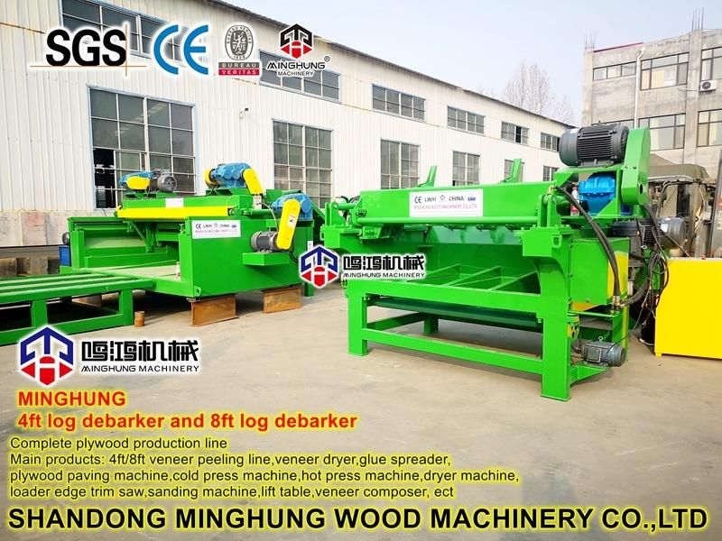Machine for Debarking Wood Log