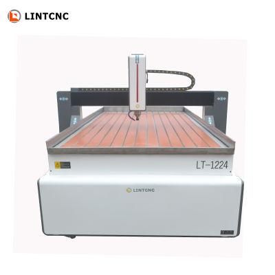 China 2.2kw CNC Router Metal Cutting Machine 1212 1224 for Aluminum Brass Wood with Mach3 Control Vacuum Table