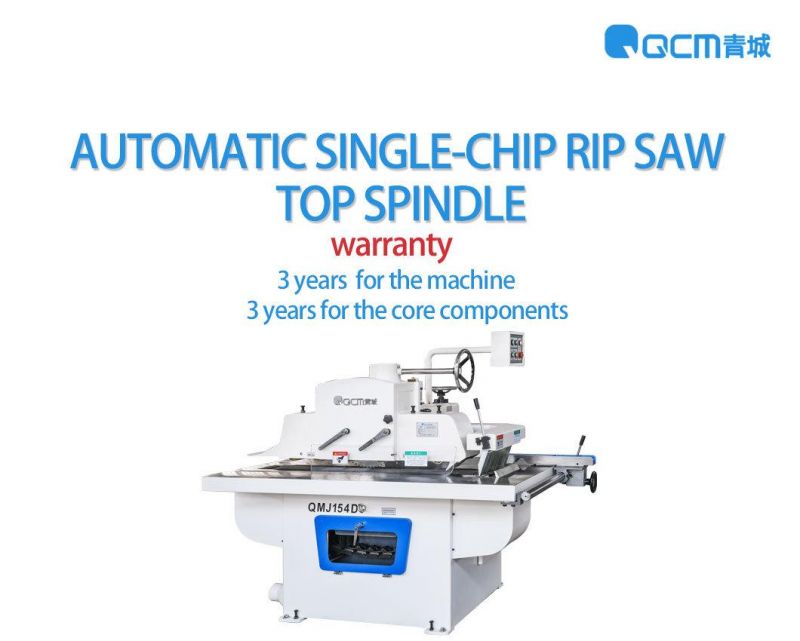 QMJ154D Automatic Wood Sawing Woodworking Machinery Made In China Factory Manufacture Supplier Table Cutting Industrial Single Chip Rip Saw