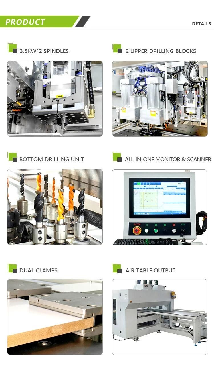 CNC Boring 6 Sides Hole Drilling Machine for Panel Furniture