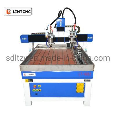 Single Head Two Heads Aluminum Copper Processing CNC Router 9012 with Water Mist Cooling System