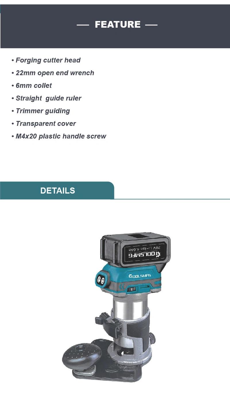 Compact Router with Offset Base Plate