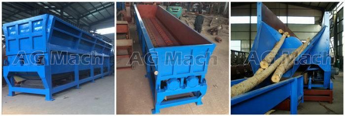 300mm Wood Diameter Rotary Debarker Log Peeling Machine