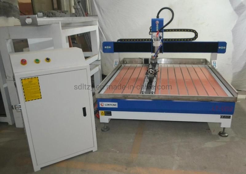 Dekstop Wood CNC Router 1212 4 Axis Wood Aluminum Cutting Milling Machine with 3.0kw Water Cooling Spindle