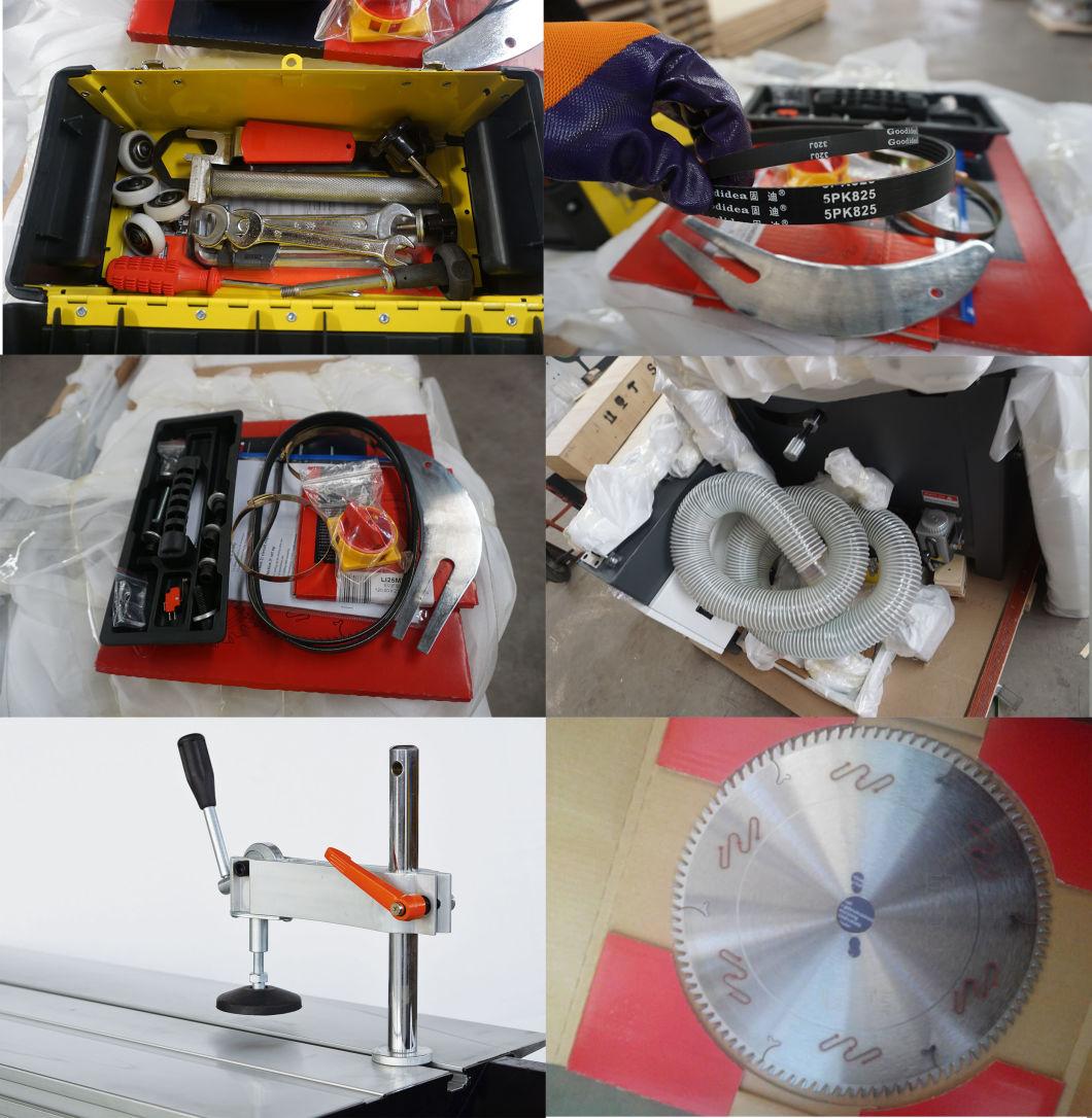 Woodworking Panel Sliding Table Saw Precision Panel Saw Woodworking Machinery with 45 Degree Tilt Blade