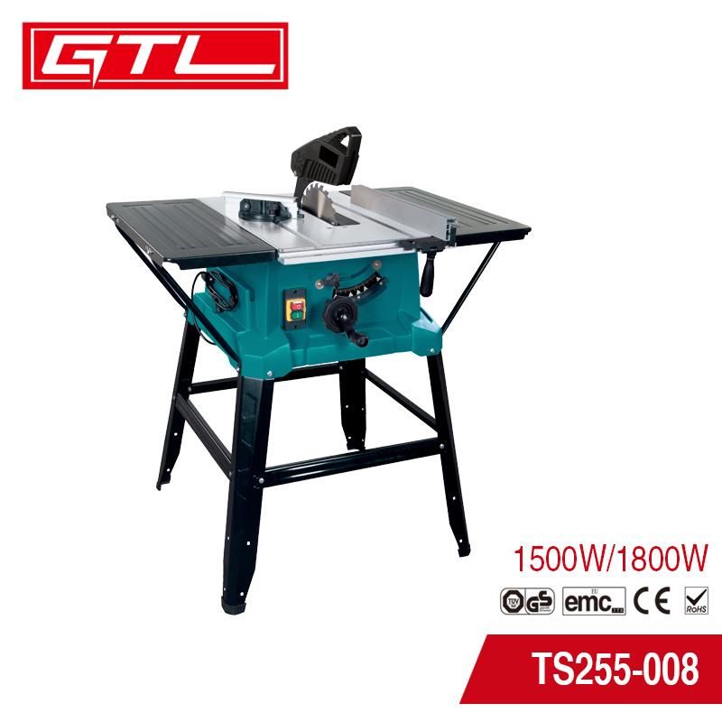 Electric Tool Woodworking Bench Saw 250mm Table Saw with Side Extensions