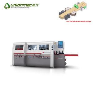 High Efficiency Moulder with Slice Cutting Vh-M621HS, Four Cutter Shafts and Two Saw Shafts, Total Power 70.5kw/94HP