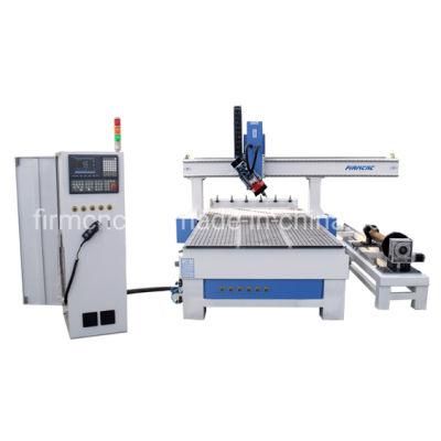 Good Quality Rotary Atc 4 Axis Wood Carving CNC Router Machine for Furniture Leg Doors