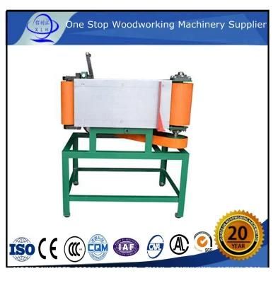 Sanding Belt Grinding Machine/ Two Heads Wood Wire Brush Sanding Machine Wood Broom Handle Stick Sander Hand Polishing Machine for Curved Wood