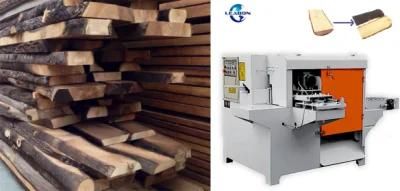 Upper and Lower Heavy Duty Wood Log Skin Clean Saw Semi-Automatic Tree Slab Cutter Saw