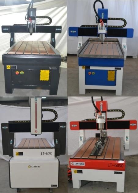 Customized Welded Steel Tube 6060 6090 CNC Router 2.2kw 3.0kw Spindle CNC Carving Cutting Machine for Wood PVC MDF Metal
