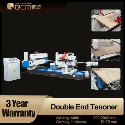 Woodworking Machinery Double End Tenoning Machine CNC Mortising And Trimming Milling QMX3820D Groove T G Flooring Tenoner