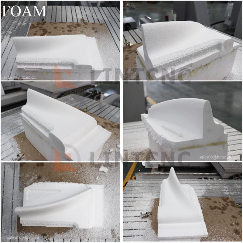 5 Axis Machining Center Carving Machine 3D Foam Wood Metal Milling Machine Rotating Head