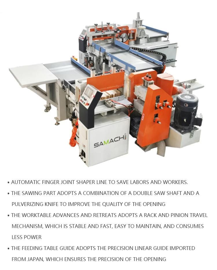 Production Solid Wood Automatic Finger Joint Shaper Line