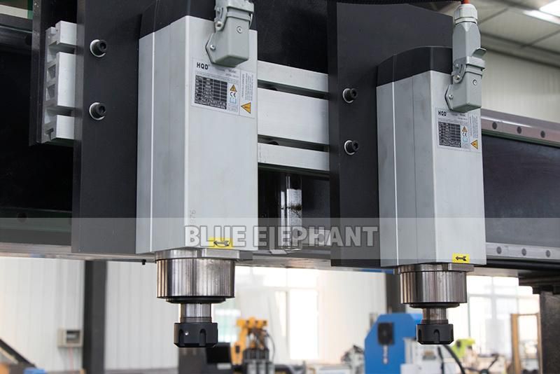 Jinan Blue Elephant 1530 Multi-Head CNC Router Machines for Wood Carving Mirror Frame